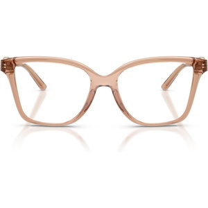 Michael Kors womens Mk4180u Kobe Universal Fit Square Prescription Eyewear Frames(Light Brown Transparent/Demo)
