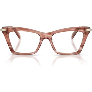 Michael Kors womens Mk4185bu Jamaica Universal Fit Cat Eye Prescription Eyewear Frames(Pink Horn/Demo)