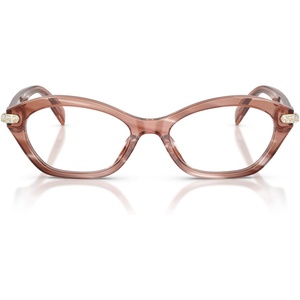 Michael Kors womens Mk4186bu Saint Lucia Universal Fit Oval Prescription Eyewear Frames(Pink Horn/Demo)