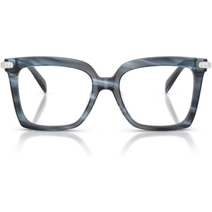 Michael Kors womens Mk4191bu Exumas Universal Fit Square Prescription Eyewear Frames(Denim Horn/Demo)