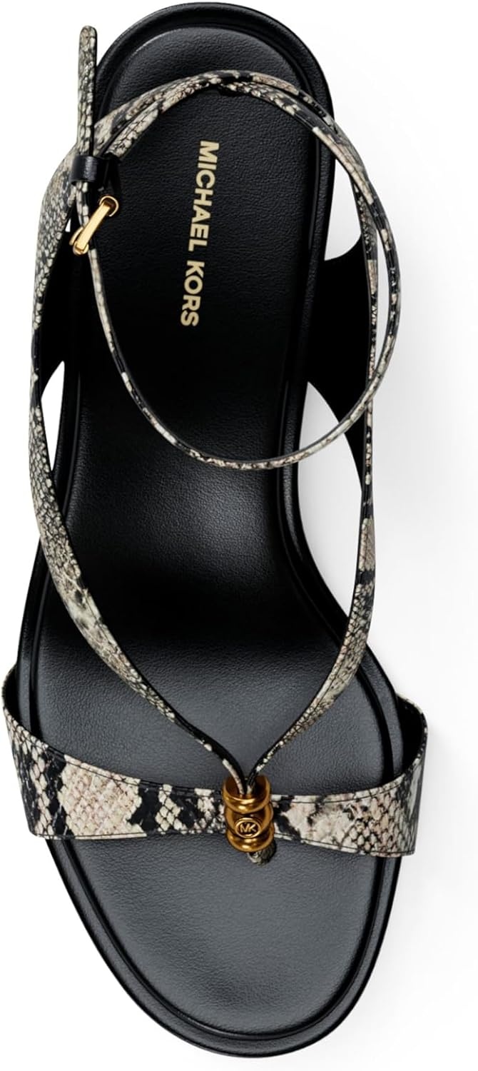 image:imageMICHAEL Michael Kors Cherie Mid SandalsLeatherNatural