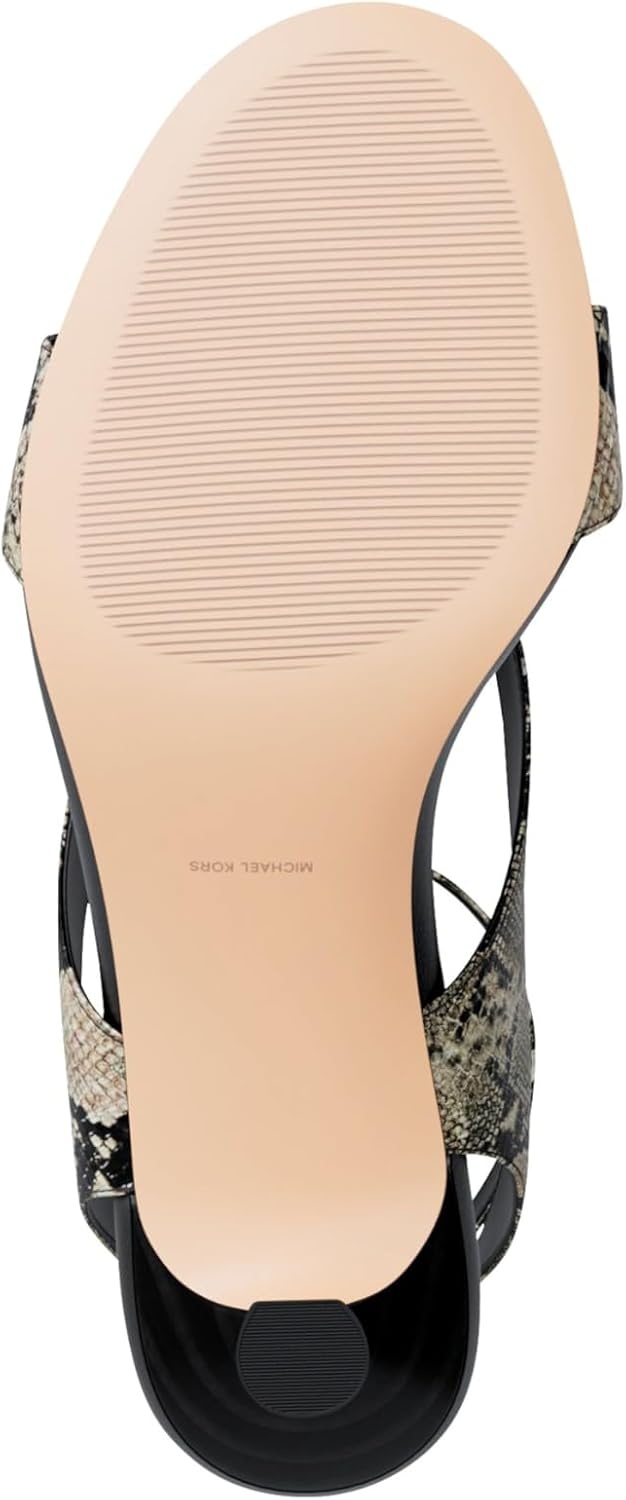 image:imageMICHAEL Michael Kors Cherie Mid SandalsLeatherNatural