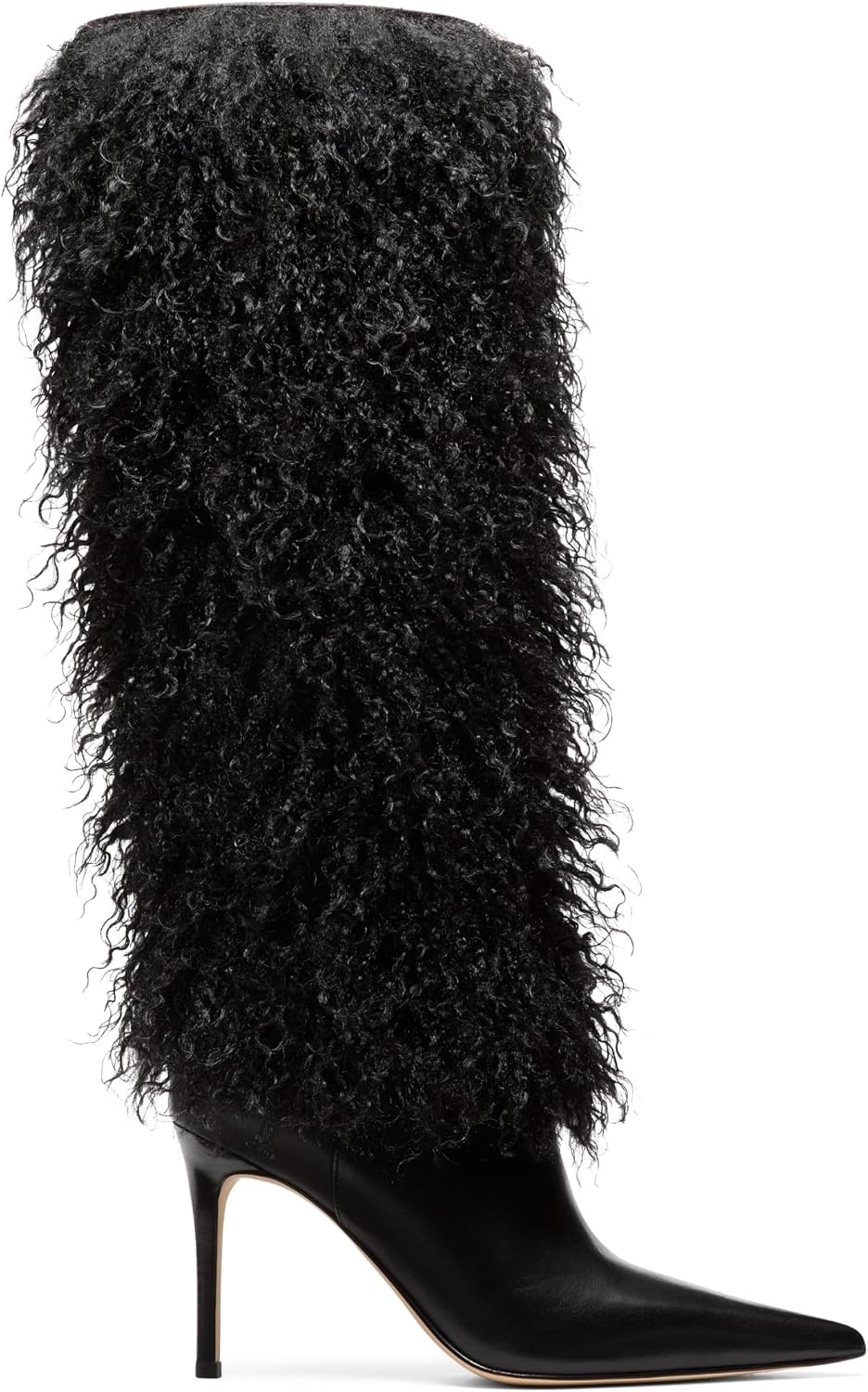 image:imageMICHAEL Michael Kors Dawn Heeled BootsBlackShearling