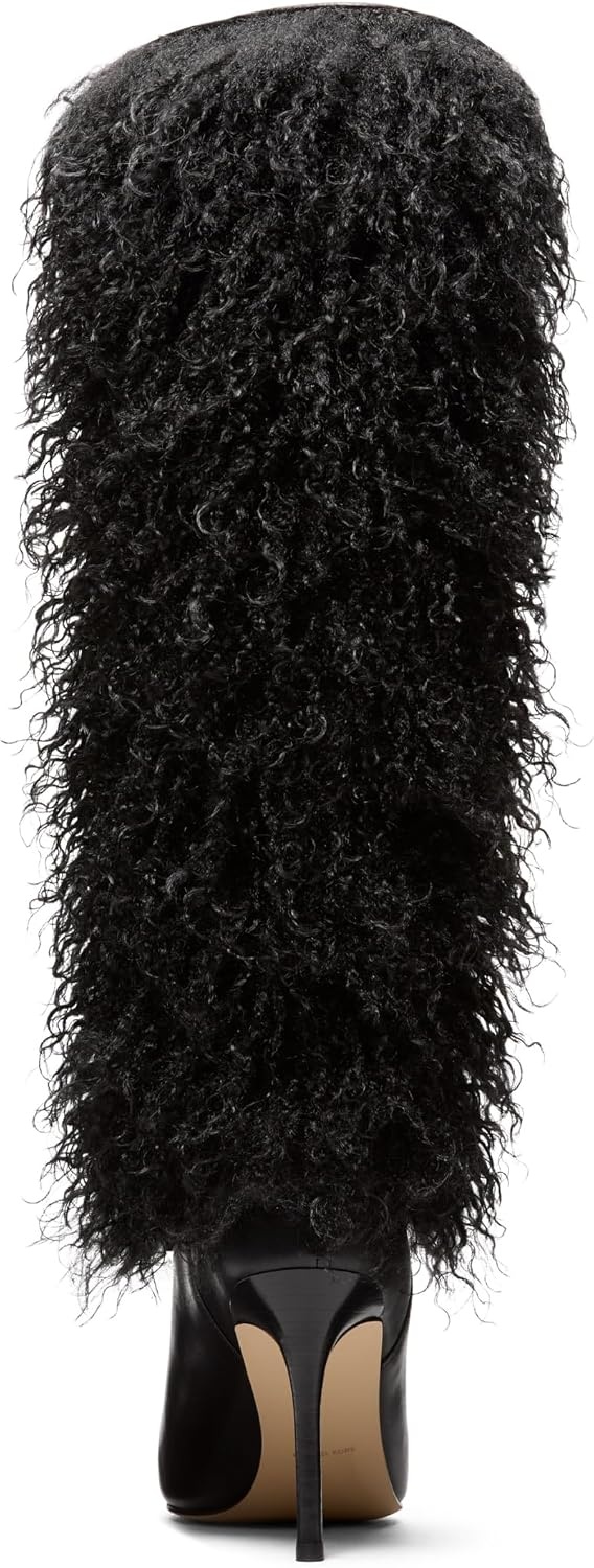 image:imageMICHAEL Michael Kors Dawn Heeled BootsBlackShearling