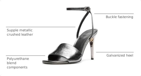 image:imageMICHAEL Michael Kors Elyse Heeled SandalsGunmetal
