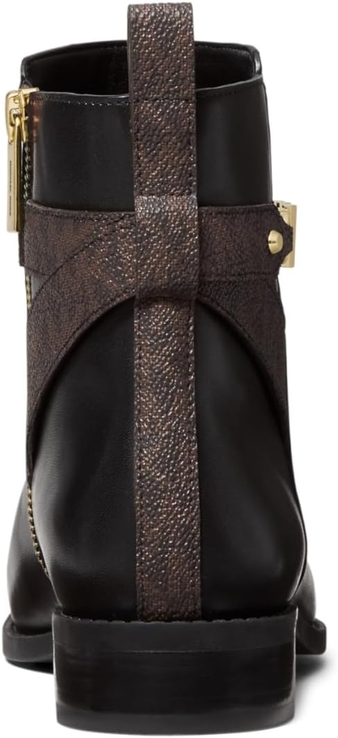 image:imageMICHAEL Michael Kors Farrah Flat BootieBlackVachetta LeatherSignature