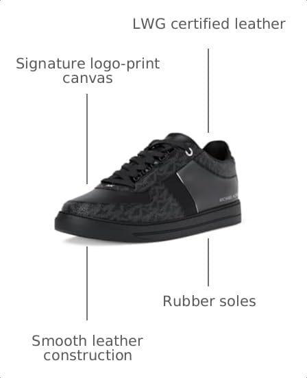 image:imageMichael Kors Mens Brady Lace Up SneakerBlackBlack
