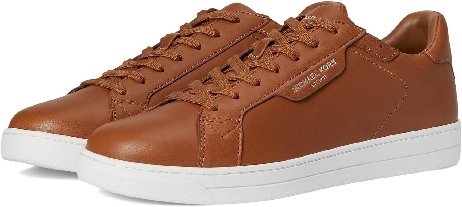 image:imageMichael Kors Mens Keating Lace Up SneakersLeatherLuggage