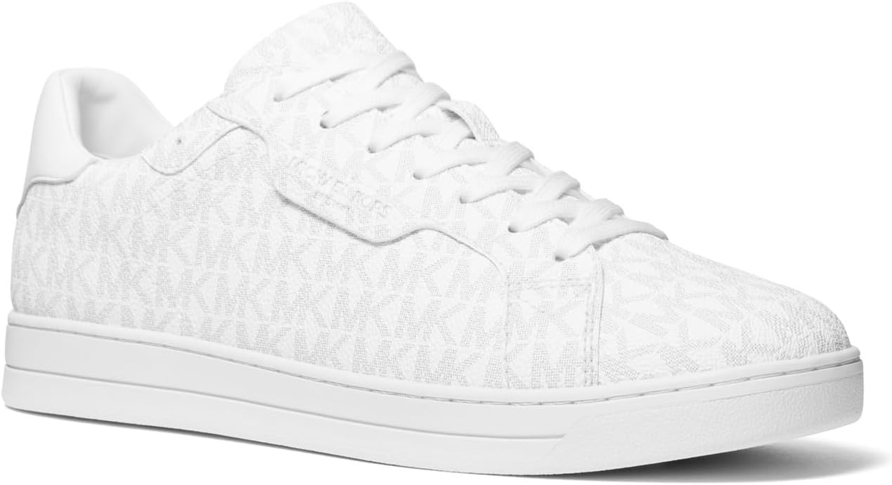 image:imageMichael Kors Mens Keating Lace Up SneakersMk SignatureBright White