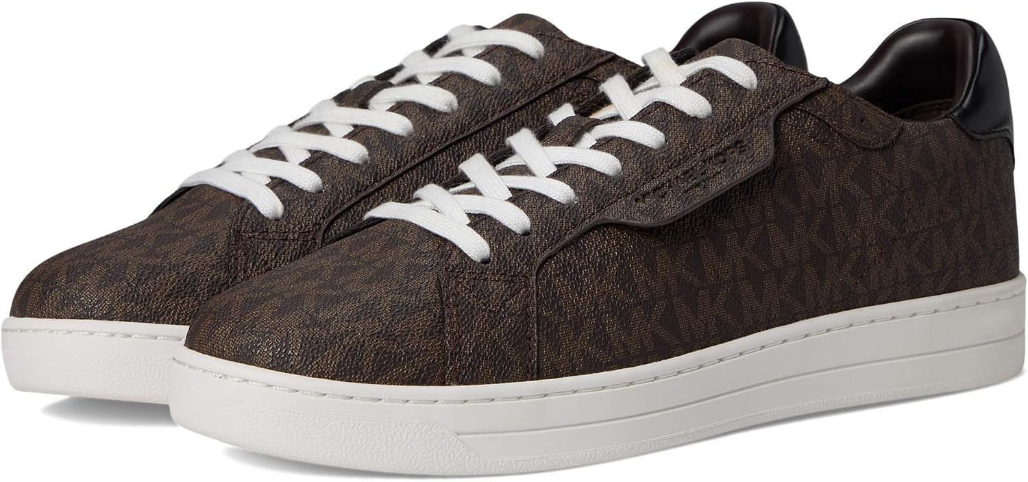 image:imageMichael Kors Mens Keating Lace Up SneakersMk SignatureBrown
