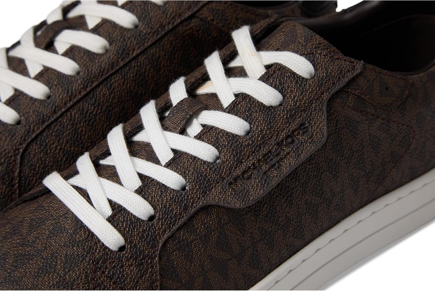 image:imageMichael Kors Mens Keating Lace Up SneakersMk SignatureBrown