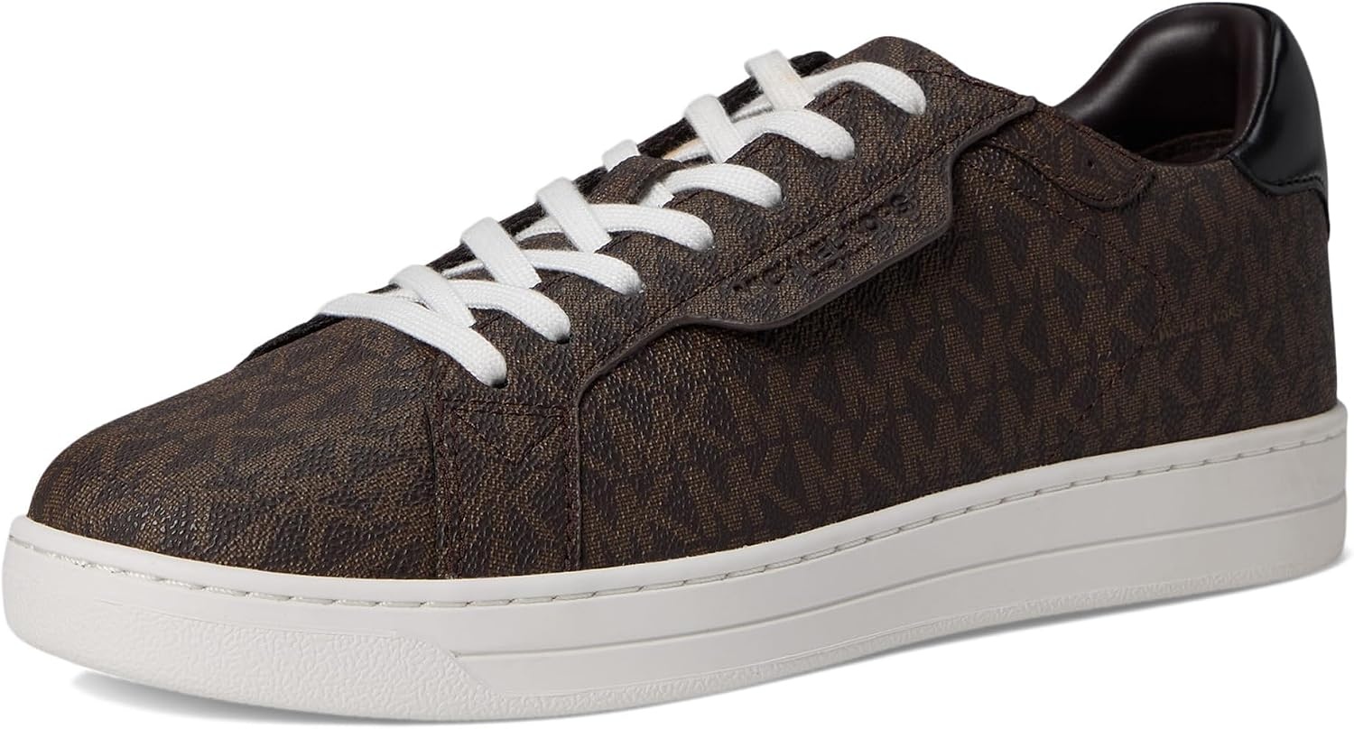 image:imageMichael Kors Mens Keating Lace Up SneakersMk SignatureBrown