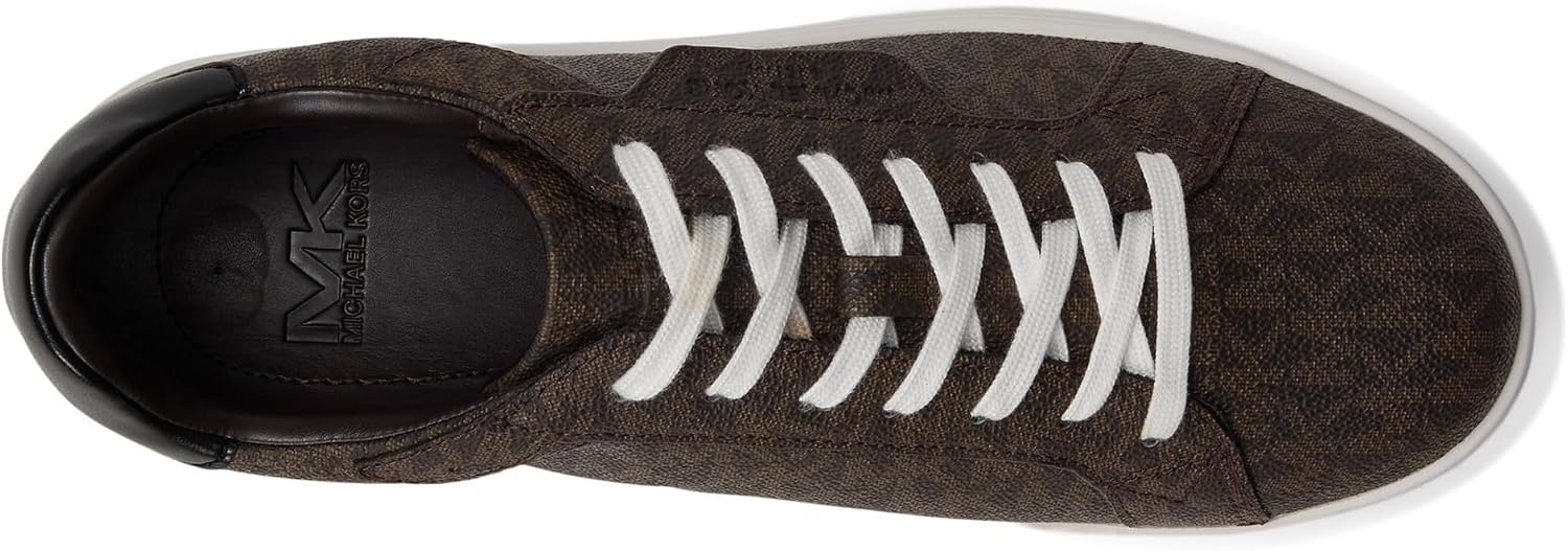 image:imageMichael Kors Mens Keating Lace Up SneakersMk SignatureBrown