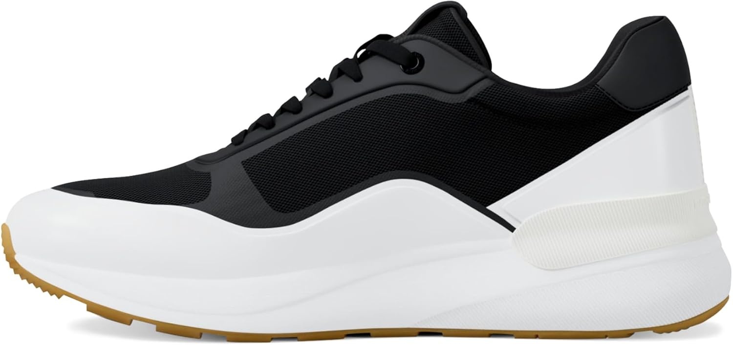 image:imageMichael Kors Mens Trevor TrainerRubberized NappaBlackOptic White