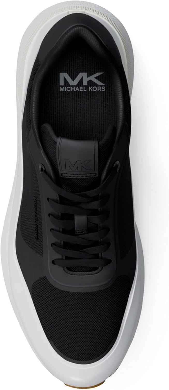 image:imageMichael Kors Mens Trevor TrainerRubberized NappaBlackOptic White