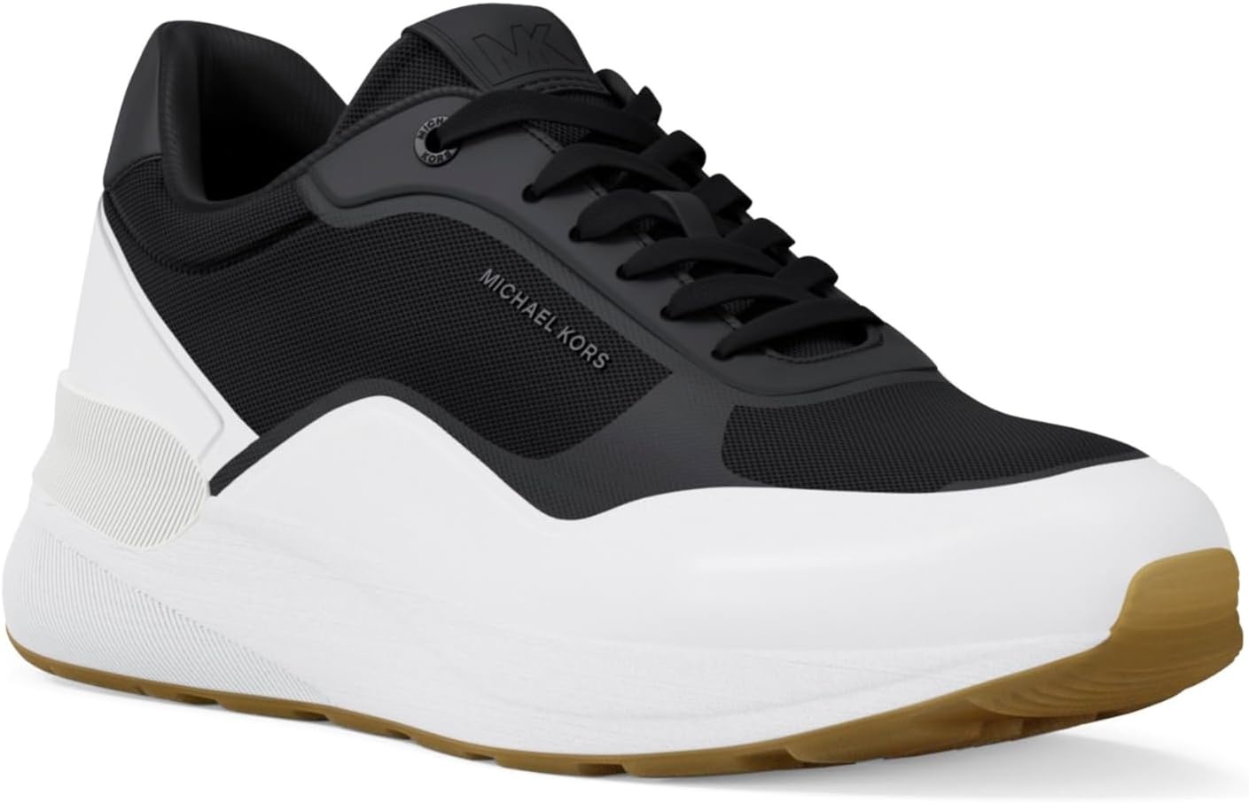 image:imageMichael Kors Mens Trevor TrainerRubberized NappaBlackOptic White
