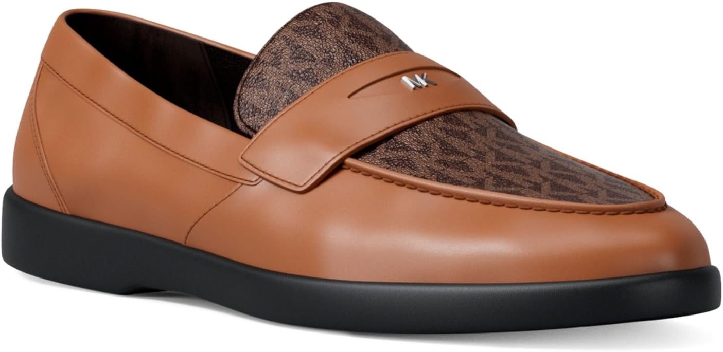 image:imageMichael Kors Mens Wesley Slip onMk Signature Coated TwillBrownLuggage