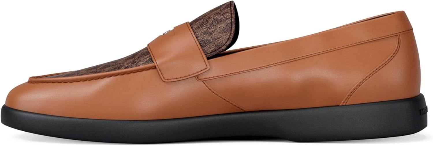image:imageMichael Kors Mens Wesley Slip onMk Signature Coated TwillBrownLuggage