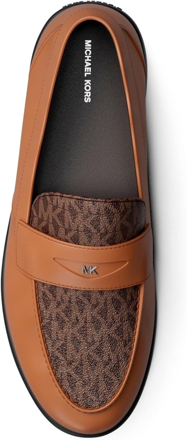 image:imageMichael Kors Mens Wesley Slip onMk Signature Coated TwillBrownLuggage