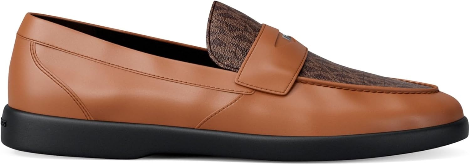 image:imageMichael Kors Mens Wesley Slip onMk Signature Coated TwillBrownLuggage