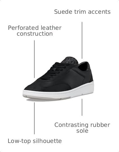 image:imageMichael Kors Mens Wilton Lace Up SneakerBlack Signature