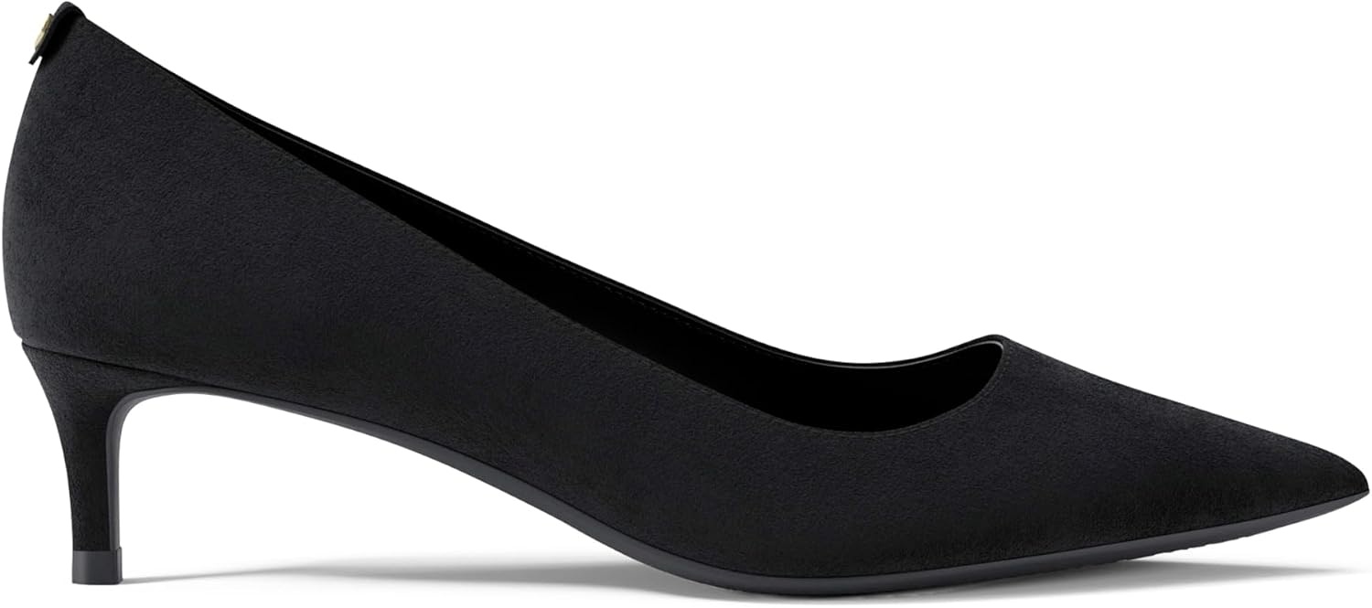 image:imageMichael Kors Womens Alina Flex Kitten PumpBlackSuede