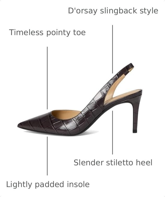 image:imageMichael Kors Womens Alina Flex Sling Pump ShoesChocolate