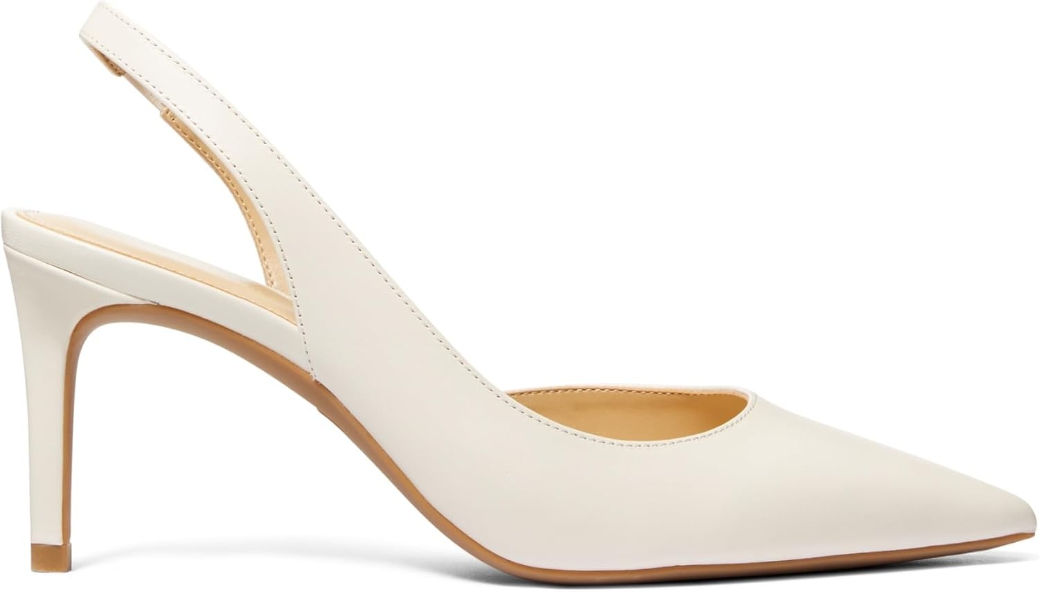 image:imageMichael Kors Womens Alina Flex Sling Pump ShoesLeatherLight Cream