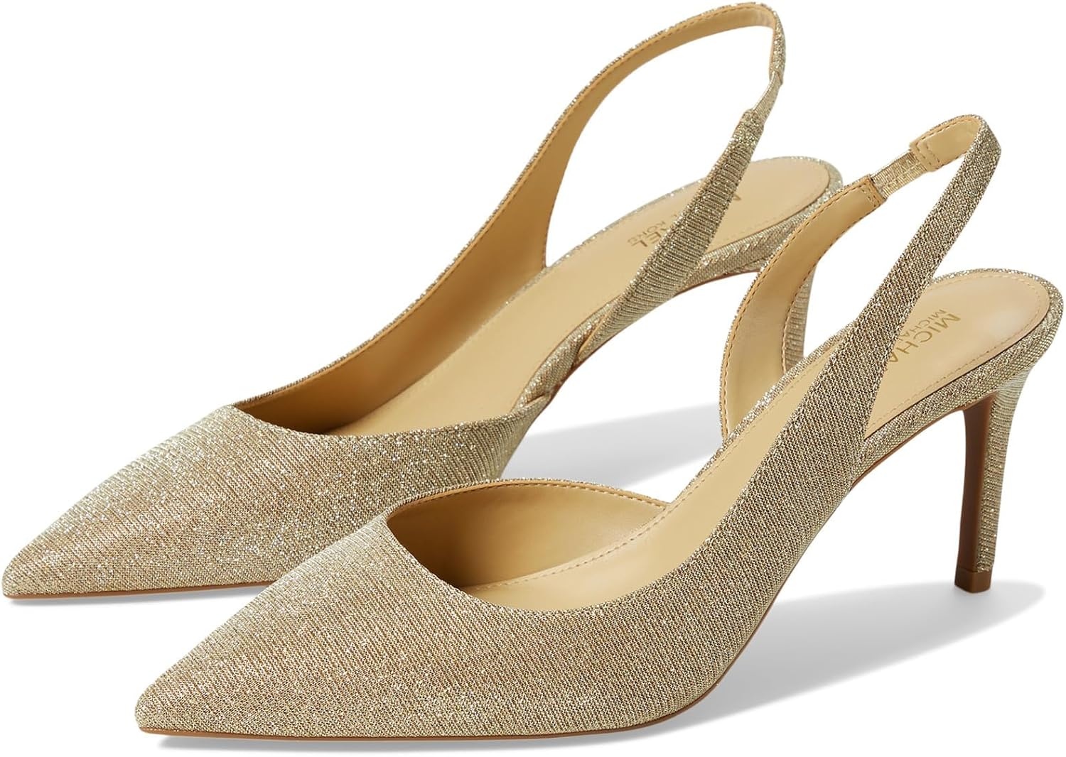 image:imageMichael Kors Womens Alina Flex Sling Pump ShoesPale Gold1