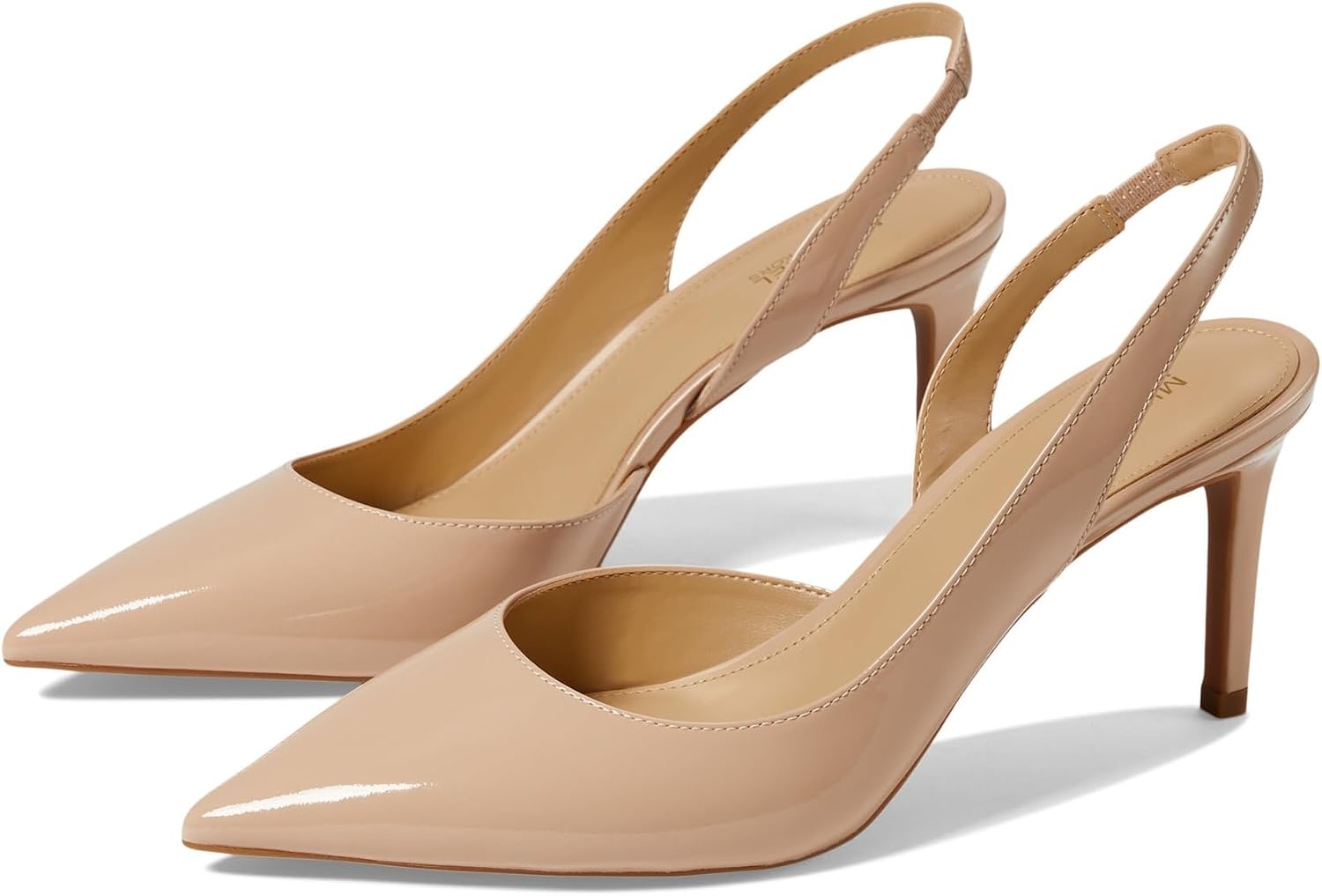 image:imageMichael Kors Womens Alina Flex Sling Pump ShoesPatent LeatherLight Blush