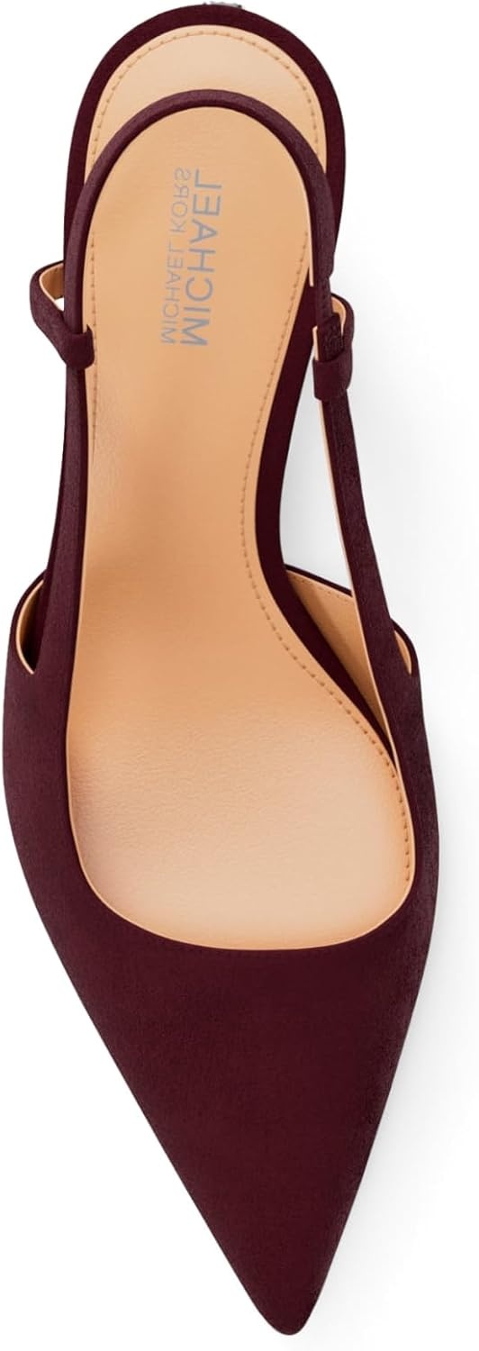 image:imageMichael Kors Womens Alora Mid Sling PumpOxblood