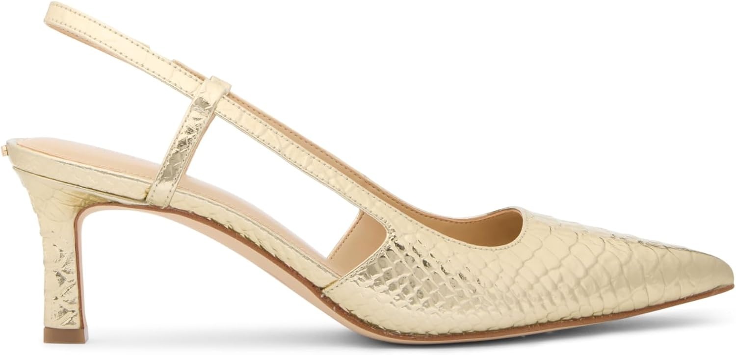 image:imageMichael Kors Womens Alora Mid Sling PumpPale Gold