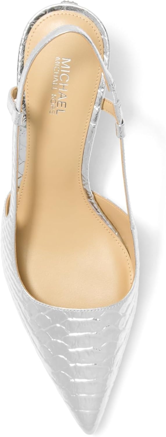 image:imageMichael Kors Womens Alora Mid Sling PumpSilver
