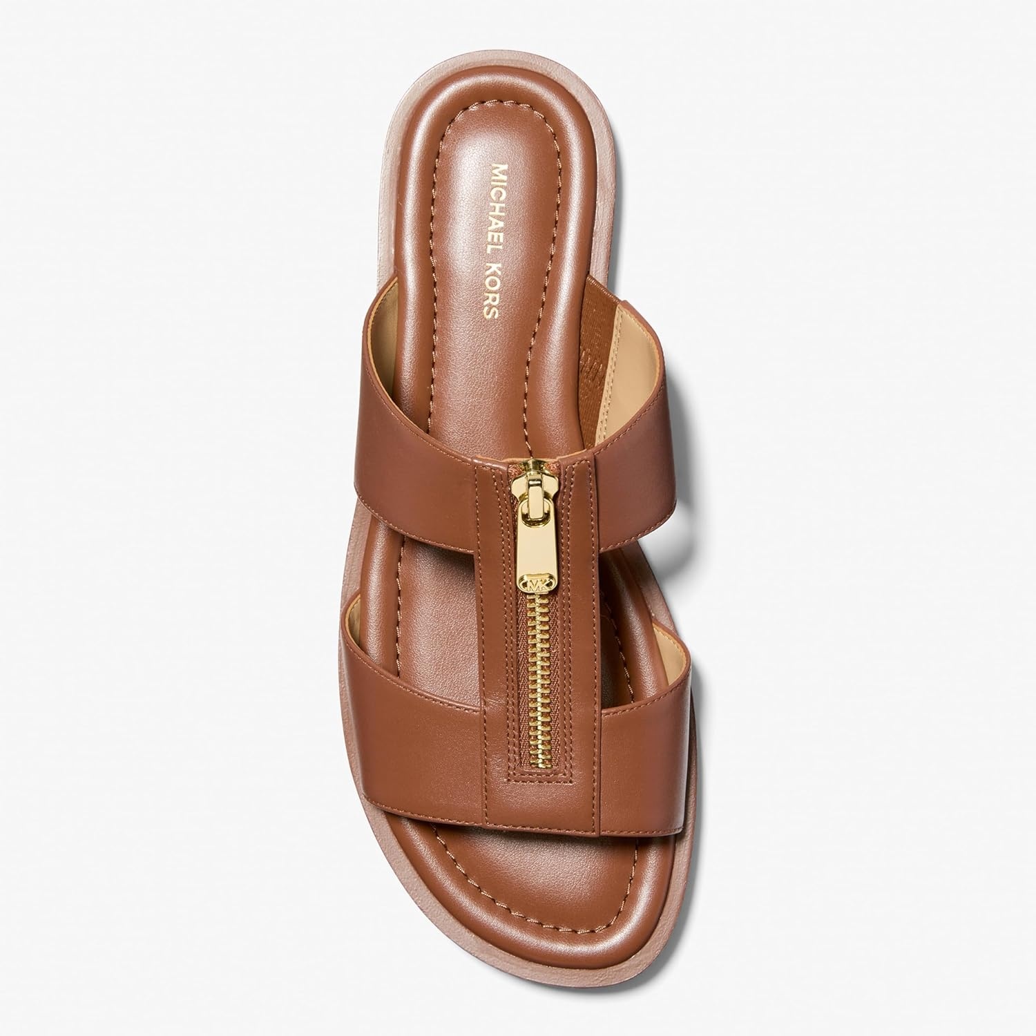 image:imageMichael Kors Womens Berkley Flat SandalLeatherLuggage