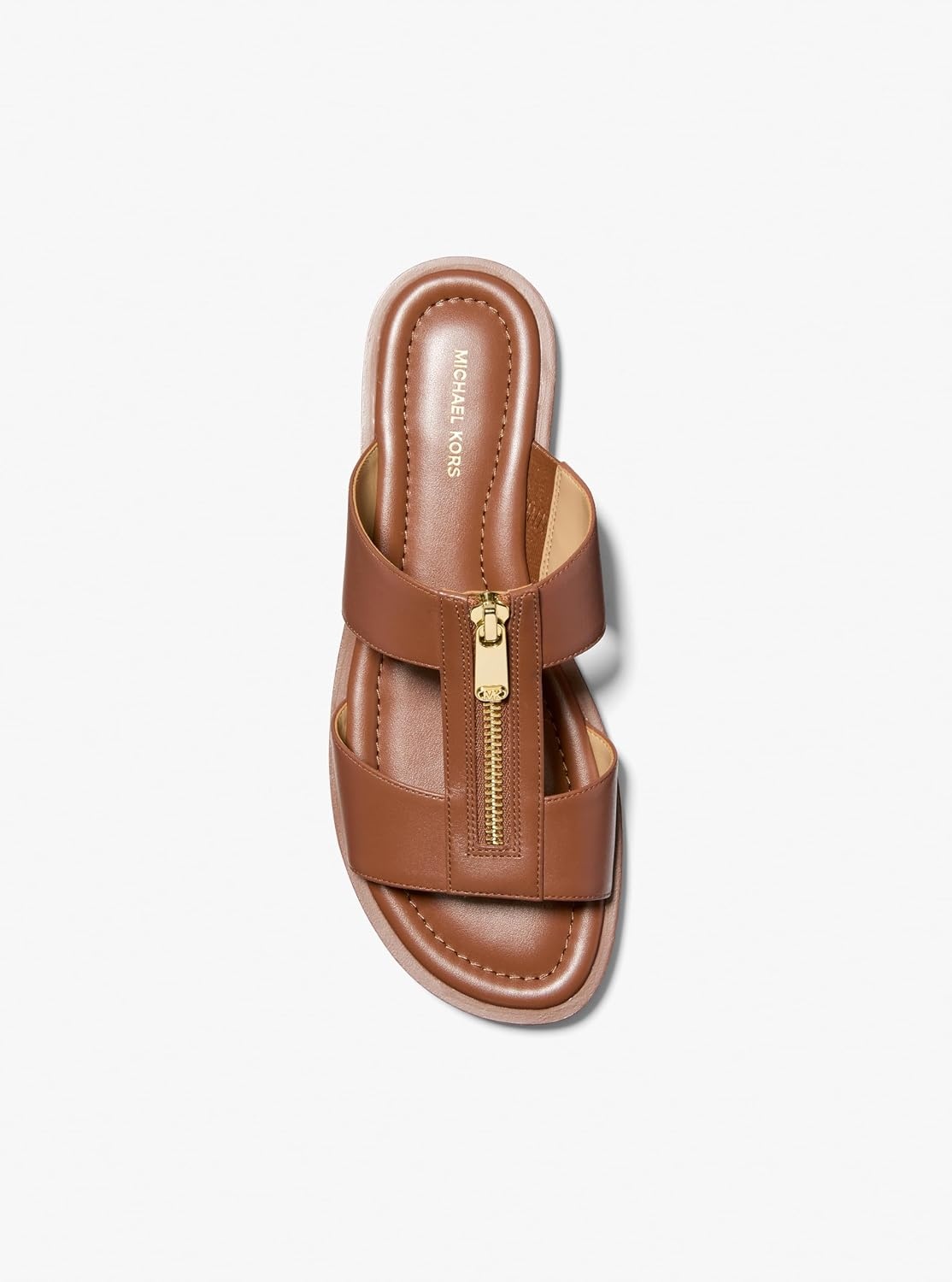 image:imageMichael Kors Womens Berkley Flat SandalLeatherLuggage