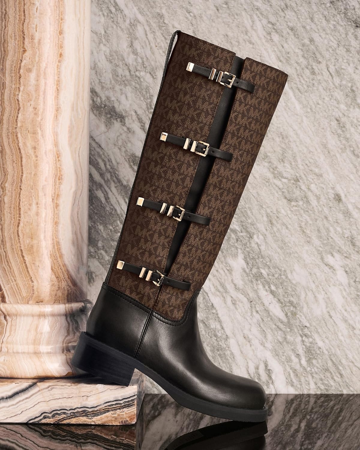 image:imageMichael Kors Womens Darrington BootBrownBlack
