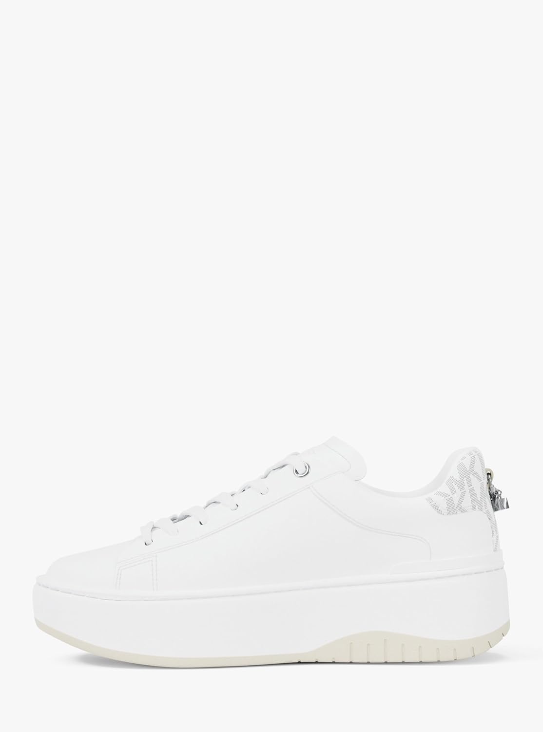 image:imageMichael Kors Womens Dottie Lace Up SneakerHeart ChainOptic White