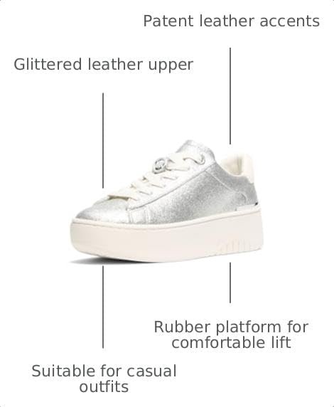 image:imageMichael Kors Womens Dottie Lace Up SneakerSilver