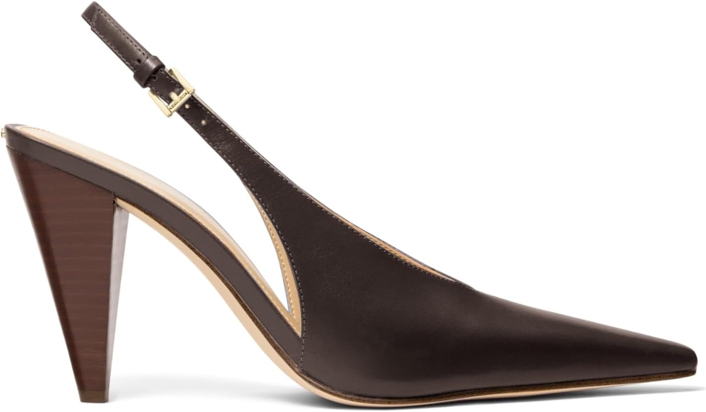 image:imageMichael Kors Womens Electra Sling PumpChocolateVachetta Leather
