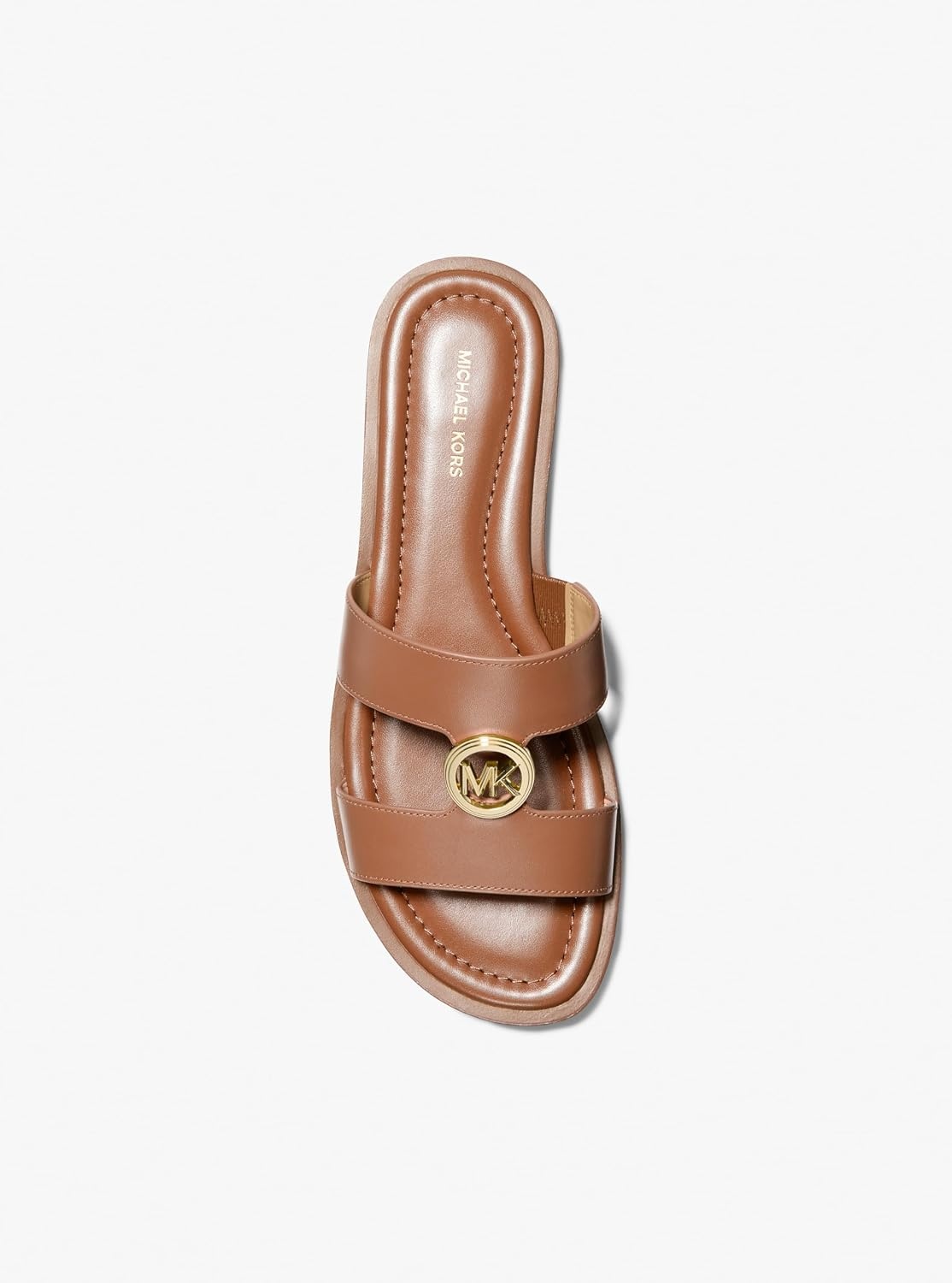 image:imageMichael Kors Womens Erin Flat SandalLeatherLuggage