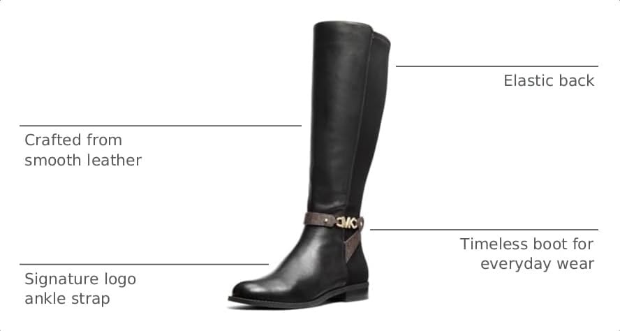 image:imageMichael Kors Womens Farrah BootBrownBlack