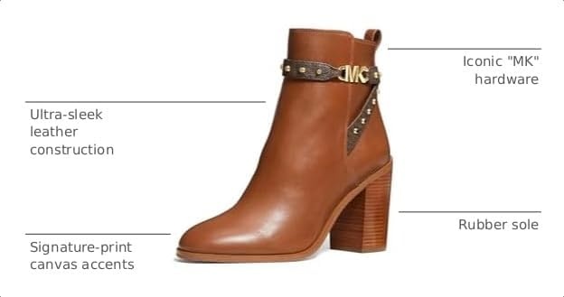 image:imageMichael Kors Womens Farrah BootieLuggage