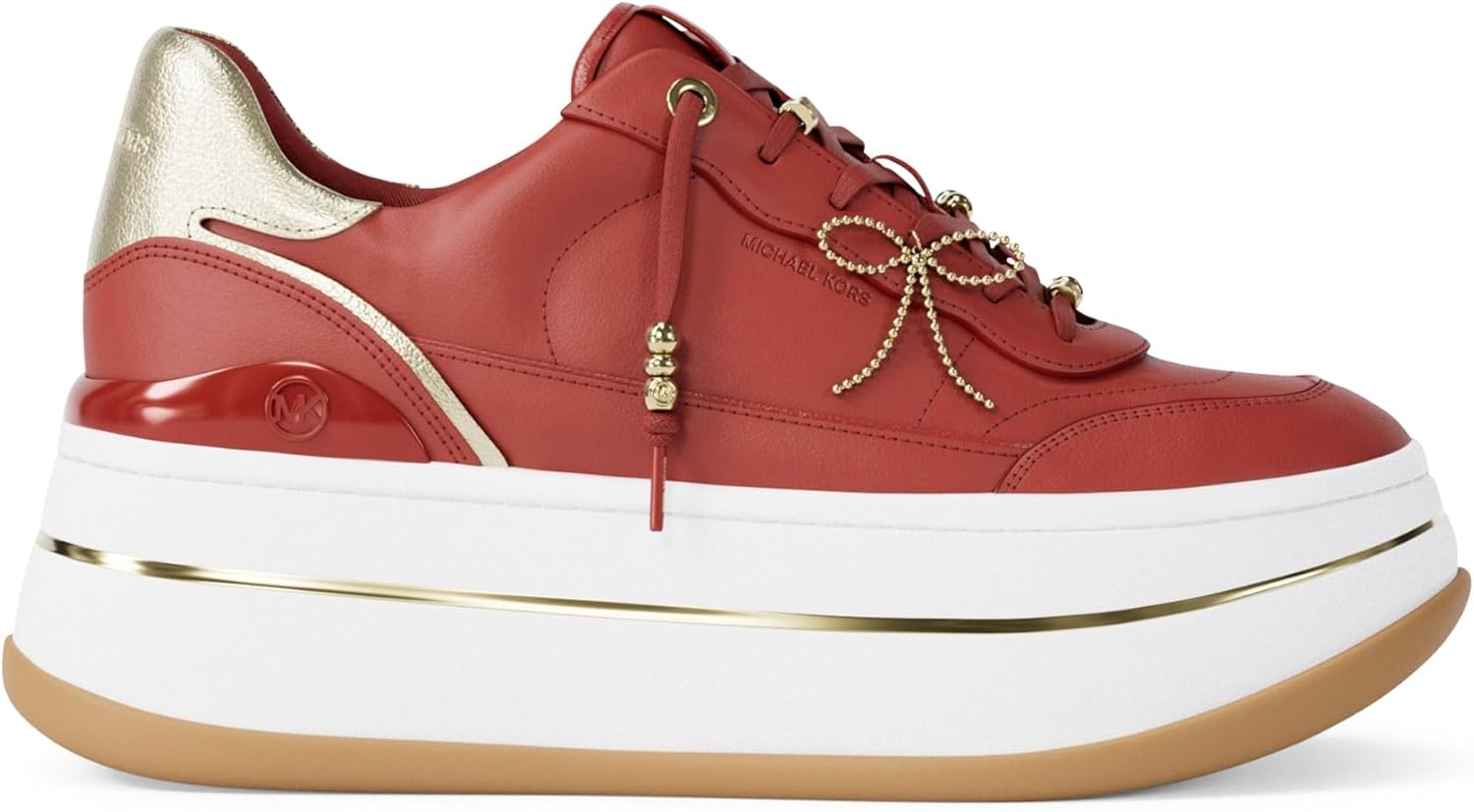image:imageMichael Kors Womens Hayes Lace Up SneakersCrimson