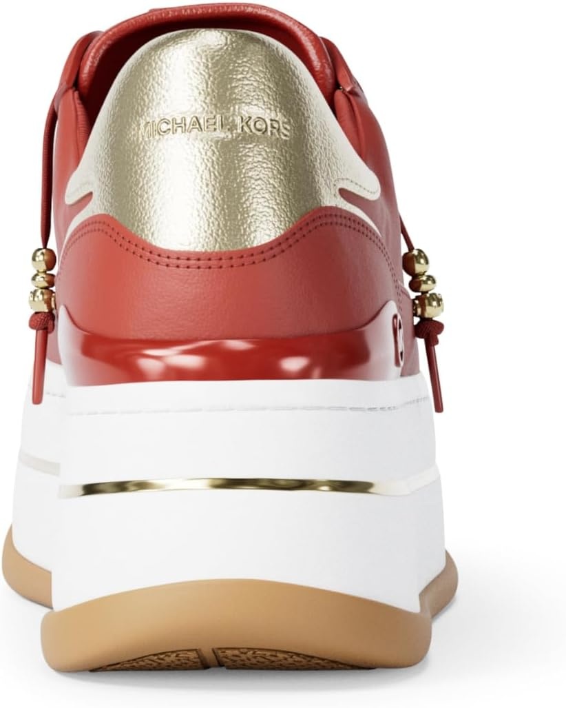 image:imageMichael Kors Womens Hayes Lace Up SneakersCrimson
