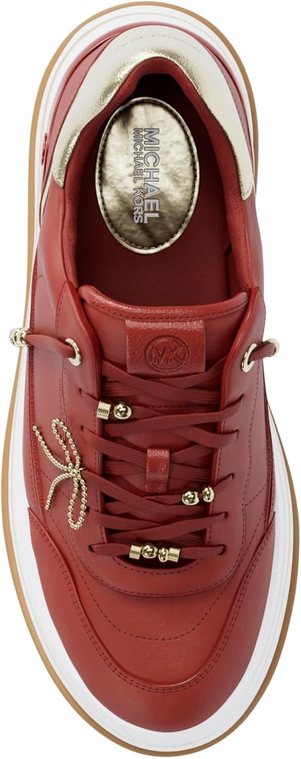 image:imageMichael Kors Womens Hayes Lace Up SneakersCrimson