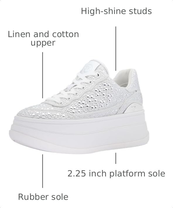 image:imageMichael Kors Womens Hayes Lace Up SneakersLight Slate