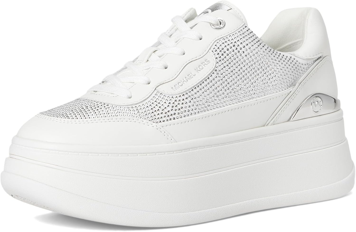 image:imageMichael Kors Womens Hayes Lace Up SneakersOptic White1