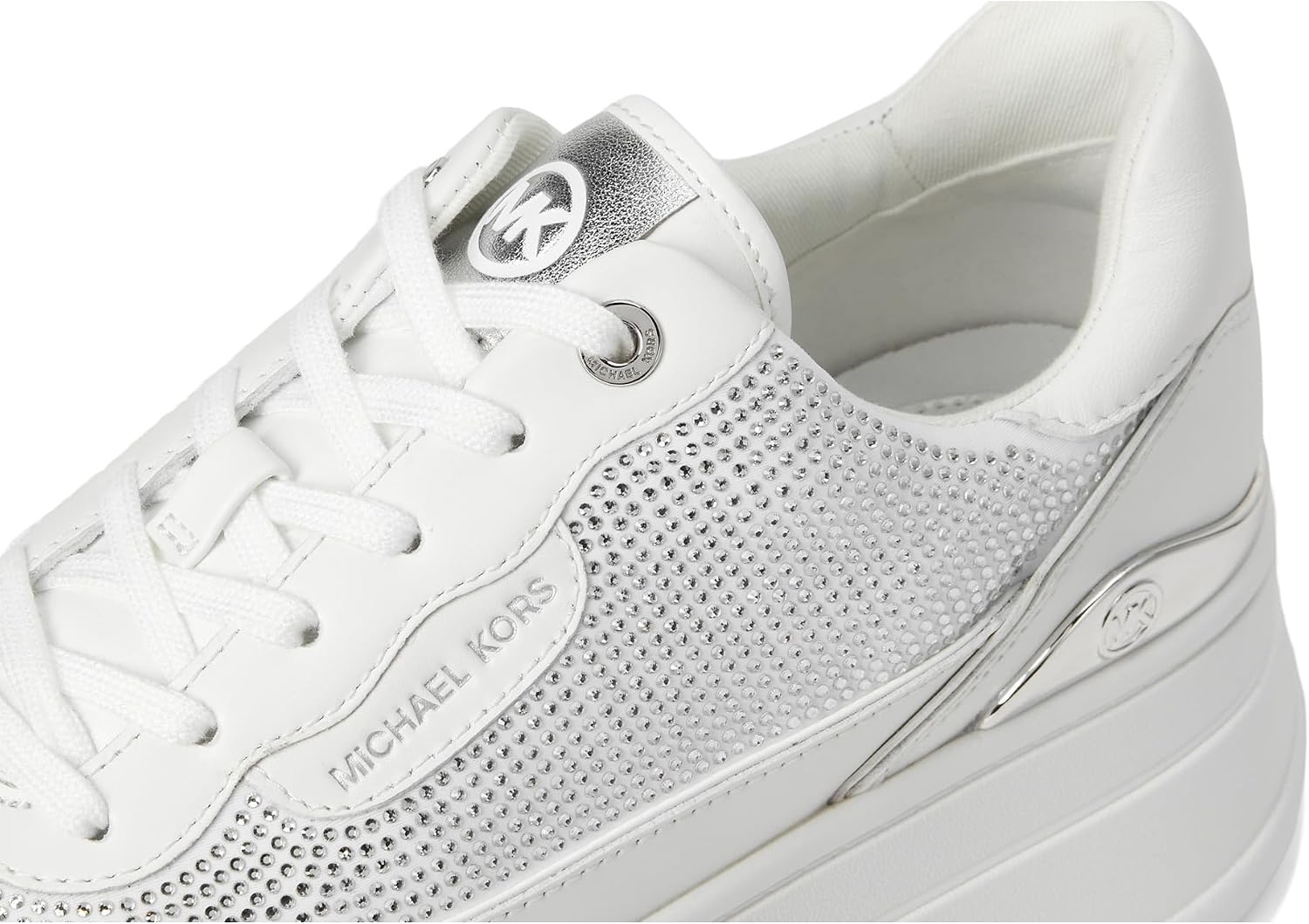image:imageMichael Kors Womens Hayes Lace Up SneakersOptic White1