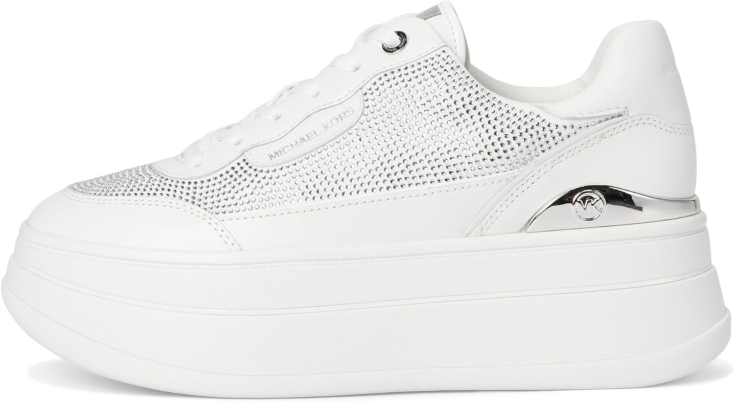 image:imageMichael Kors Womens Hayes Lace Up SneakersOptic White1