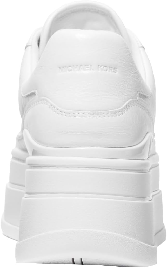 image:imageMichael Kors Womens Hayes Lace Up SneakersOptic WhiteCrush Leather